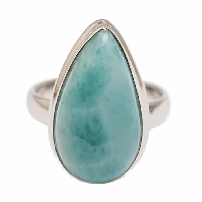Larimar prsten stříbro Ag 925 R4178 - 54 mm (US 7), 6,7 g