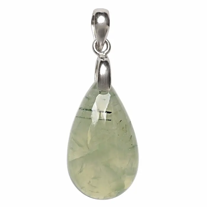 Prehnit přívěsek stříbro Ag 925 č. 5 - 2,9 cm, 6,2 g