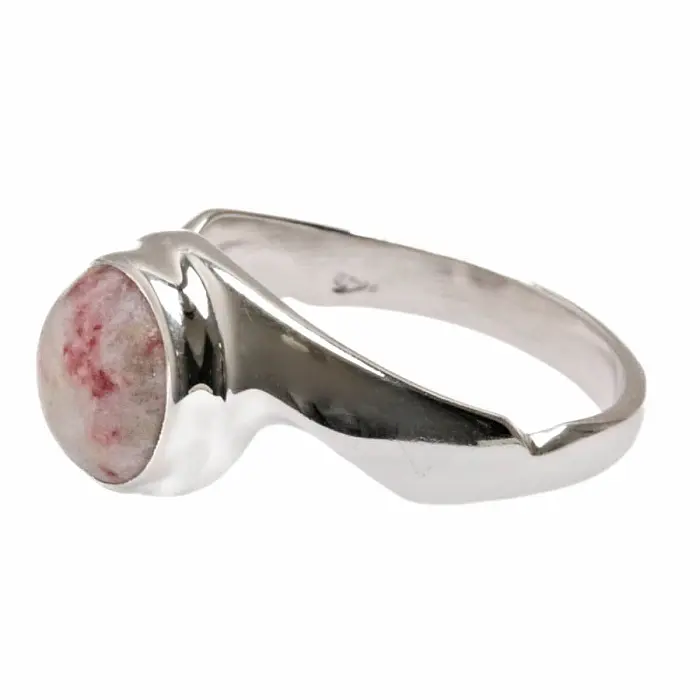 Cinabarit prsten stříbro Ag 925 R523 - 58 mm (US 8,5), 5 g