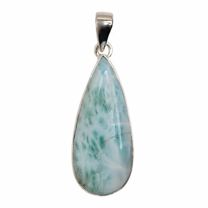 Larimar přívěsek stříbro Ag 925 P56 - 3,9 cm, 9,7 g