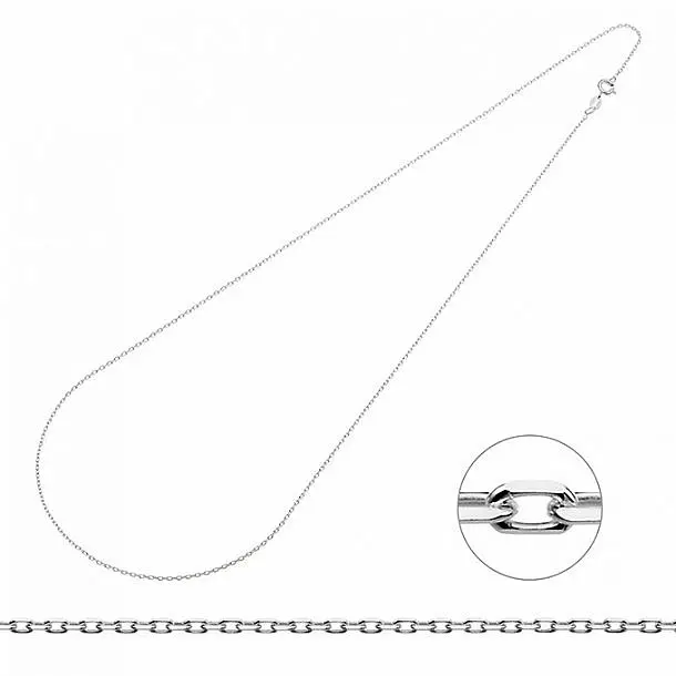 Stříbrný řetízek fazetovaný Rolo Ag 925 1,4 mm, délka 60 cm - 60 cm, 2,67 g