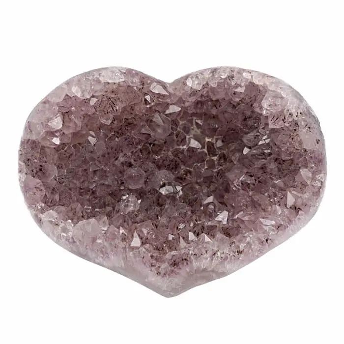 Ametyst drůza srdce AA kvalita 7 - cca 11,5 x 10,5 cm, 650 g