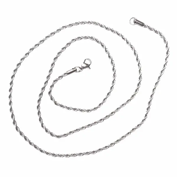 Náhrdelník Rope styl nerezová ocel v barvě oceli 50,8 cm - cca 50,8 cm