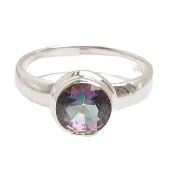 Topaz mystický prsten stříbro Ag 925 R998 - 57 mm (US 8), 4,5 g