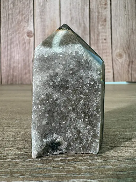 Ametyst drůza Brazílie špice - obelisk 2 - cca 6,5 x 4 x 2,5 cm, 125 g