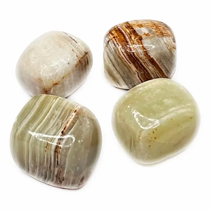 Aragonit - onyx tromlovaný - L - cca 2,5 - 3 cm