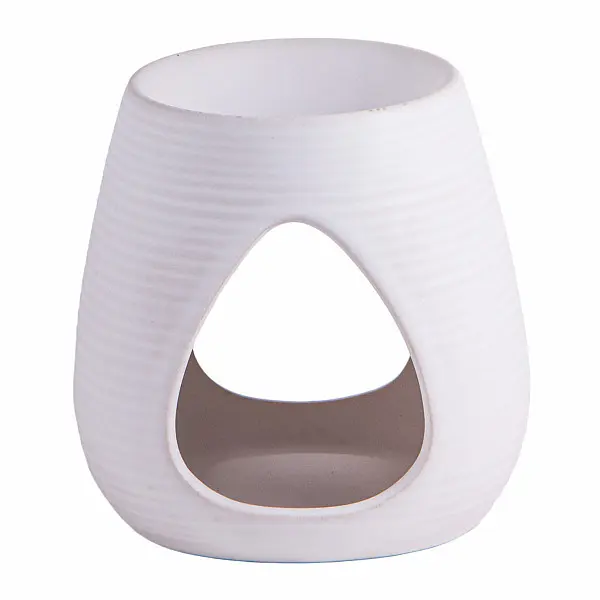 Aroma lampa keramická bílá - výška 10,5 cm