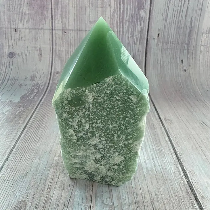 Avanturín zelený špice Brazílie 11 - cca 6,1 x 11,3 cm, 567 g