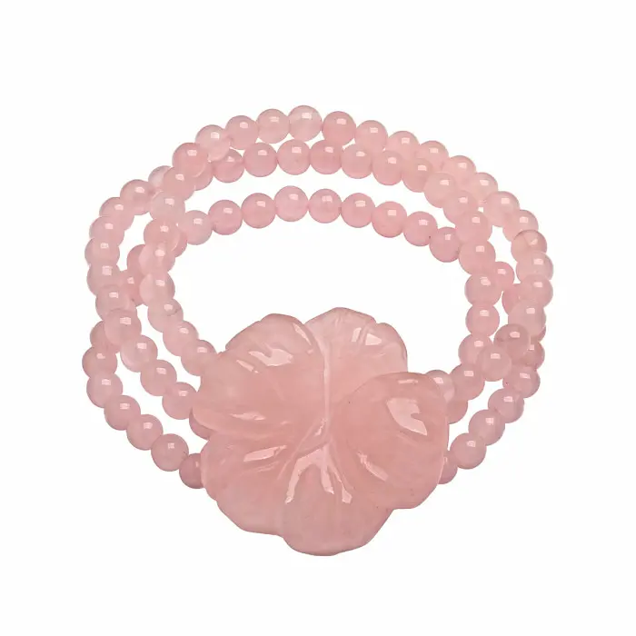Růženín náramek s květinou ROSE GARDEN - obvod cca 18 až 21 cm