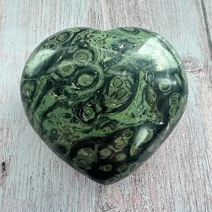 Jaspis kambaba leštěný Madagaskar Srdce M9-6 - cca 9,1 x 8,7 cm, 484,4 g