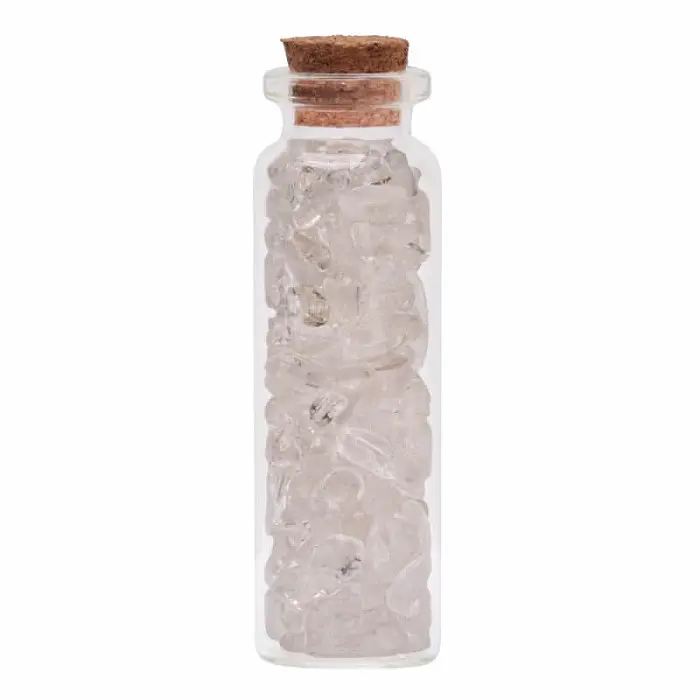 Lahvička s křišťálem pro harmonii energie - 2,2 x 7,1 cm