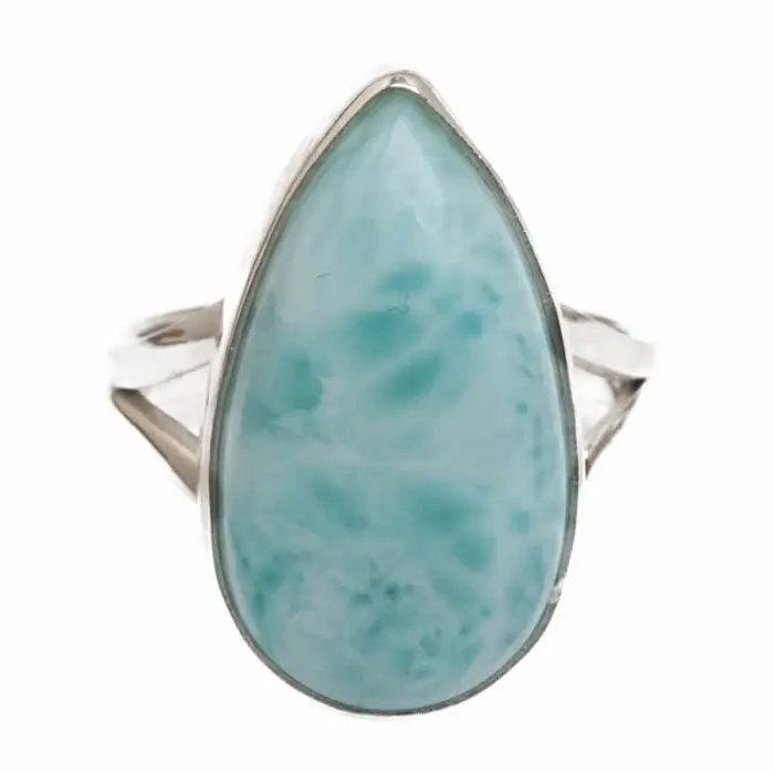 Larimar prsten stříbro Ag 925 LOT467 - 52 mm (US 6), 6 g