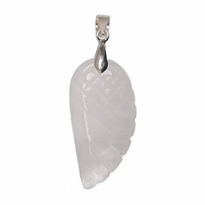 Křišťál přívěsek stříbro Ag 925 Andělské křídlo - 2,9 cm, 3,5 - 4,5 g