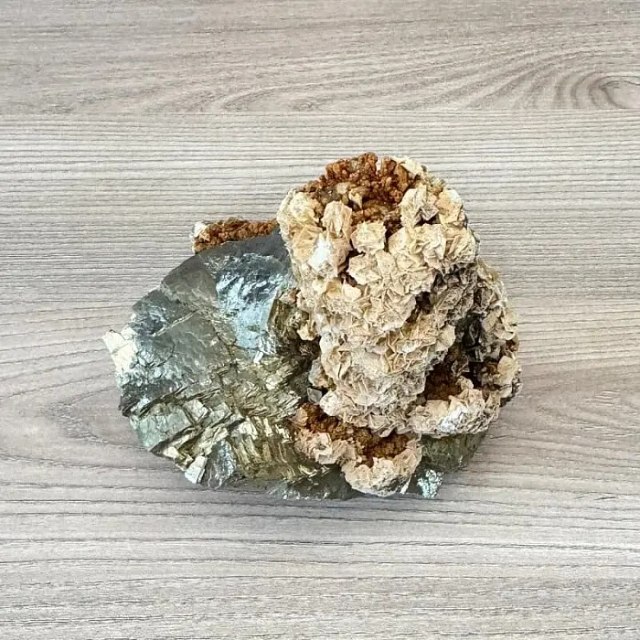 Pyrit, železitý křemen drůza Kosovo 19 - cca 10,5 x 10 cm, 1043 g