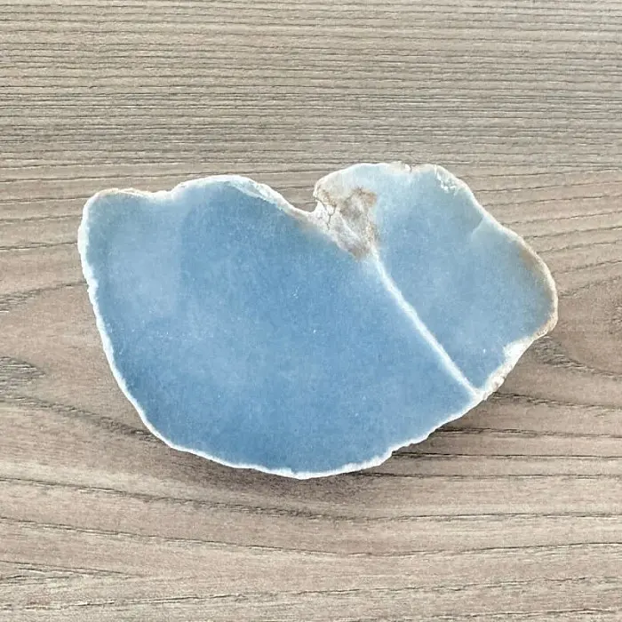 Angelit leštěná půlka Peru č. 1 - cca 5,6 x 9,1 cm, 223,6 g