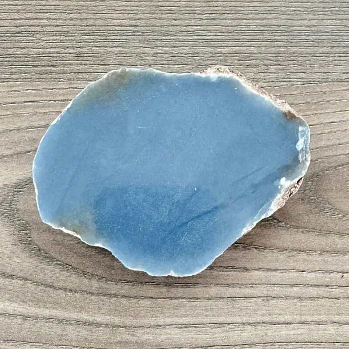 Angelit leštěná půlka Peru č. 11 - cca 6,4 x 8,7 cm, 172,7 g