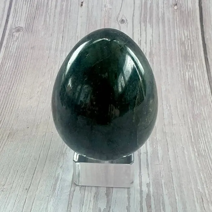 Labradorit vajíčko bytová dekorace 5 - cca 4,7 x 6,2 cm, 214 g