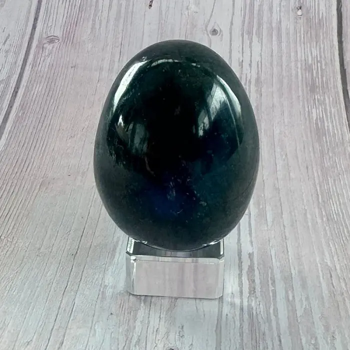 Labradorit vajíčko bytová dekorace 8 - cca 4,5 x 6,1 cm, 206 g