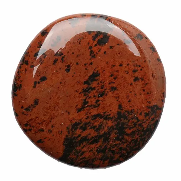 Obsidián mahagon placička - cca 3 - 4 cm