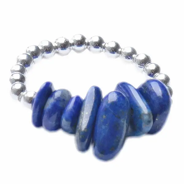 Lapis Lazuli prsten elastický - 52 - 58 mm (US 6 - 9)
