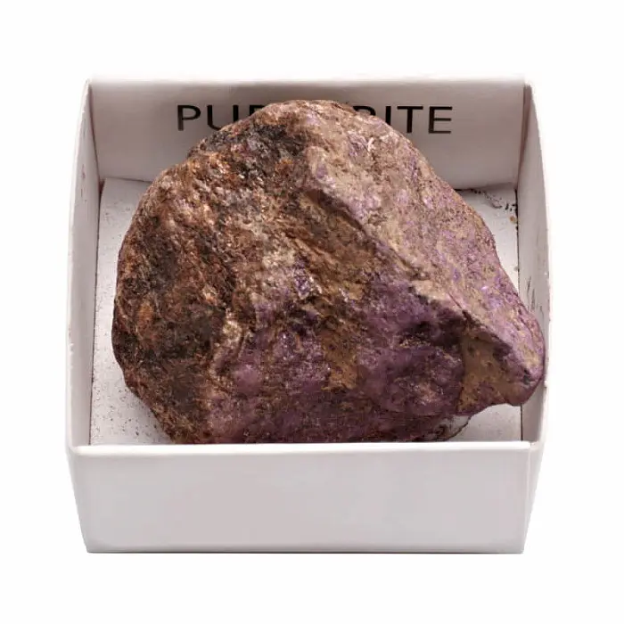 Purpurit surový Portugalsko krabička - XL - cca 3 - 4 cm