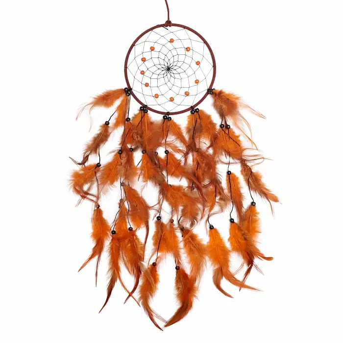 Lapač snů Black Orange dream - cca 70 cm