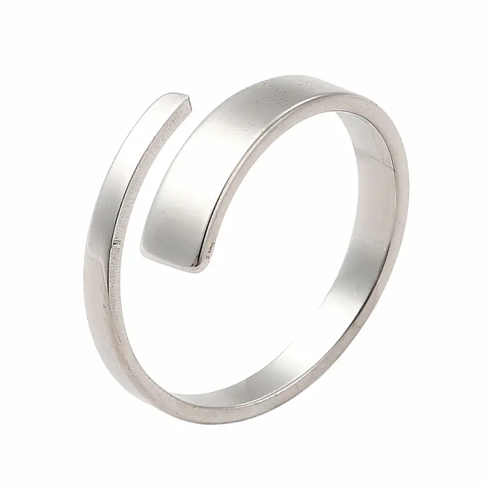 Dámský ocelový prsten Silver Simplicity - 53 mm (US 6,5)