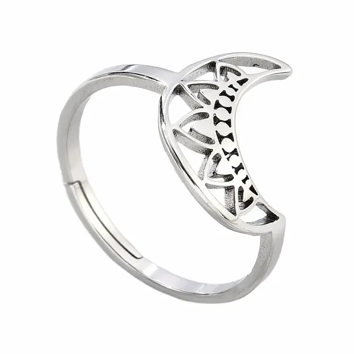 Prsten pro čarodějku Crescent - 52 mm (US 6)
