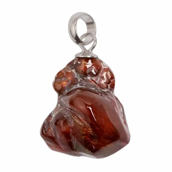 Achát mexický ohnivý přívěsek stříbro Ag 925 SCH083-5 - 1,8 cm, 3,3 g