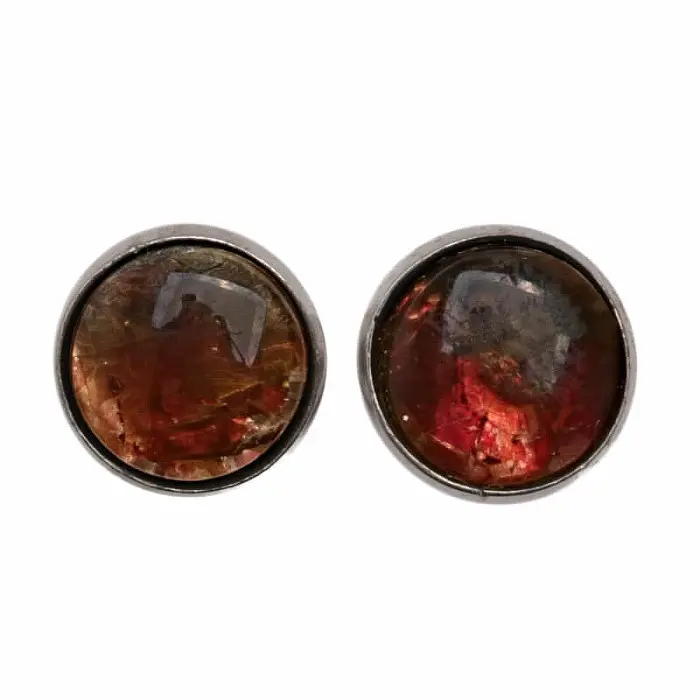 Amolit náušnice stříbro Ag 925 SCH17-2 - 9,3 mm, 3 g