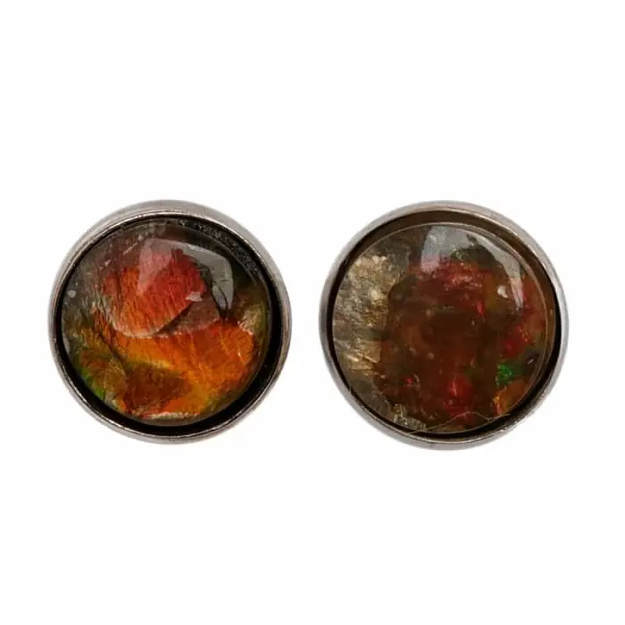 Amolit náušnice stříbro Ag 925 SCH17-4 - 9,4 mm, 2,8 g