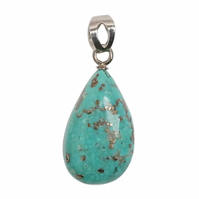 Tyrkys přívěsek stříbro Ag 925 KAPKA SCH67-1 - 1,6 x 2,8 cm, 8 g