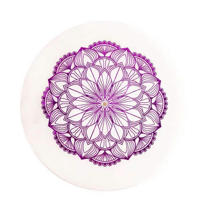 Stojánek mramorový na vonné tyčinky Lotus - cca 10 cm