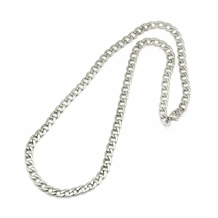 Řetízek Curb styl nerezová ocel barva stříbra 59 cm - cca 59 cm