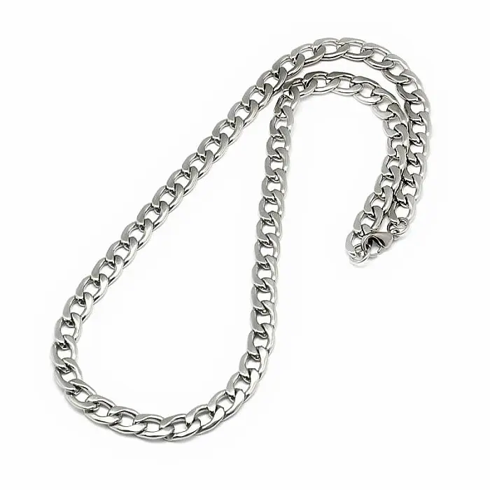 Řetízek Curb styl nerezová ocel barva stříbra 54 cm - cca 54 cm