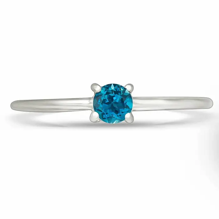 London topaz prsten stříbro Ag 925 RBC307