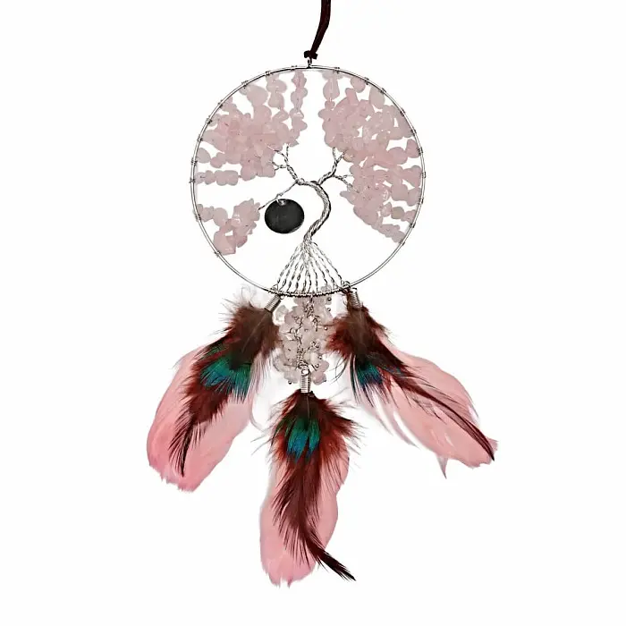 Feng Shui závěs Strom života z růženínu 58 cm - cca 58 cm