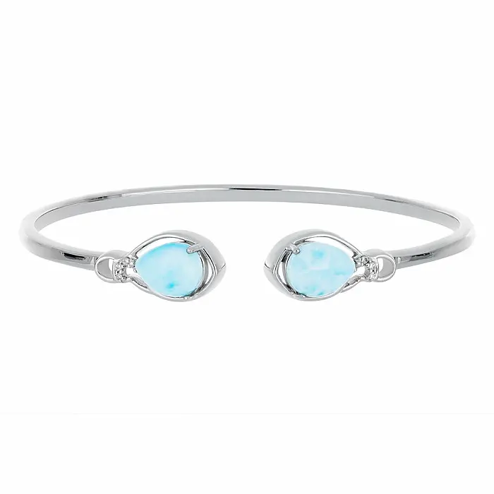 Larimar náramek stříbro Ag 925 VBN049773 - 11,7 g