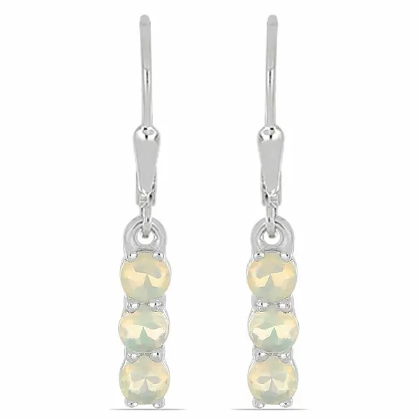Náušnice stříbrné s etiopskými opály Ag 925 014969 ETOP - 1,2 cm, 2,1 g