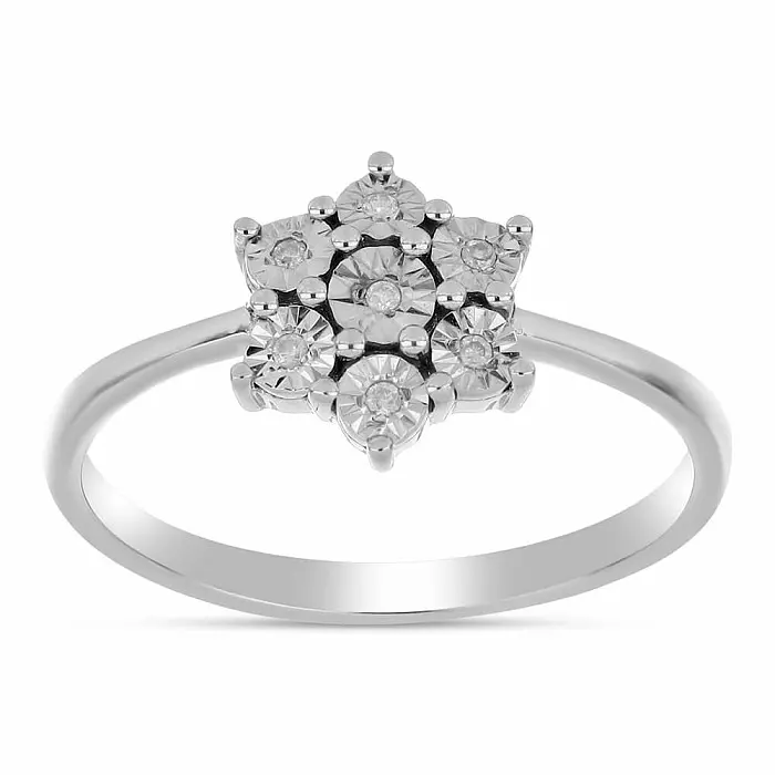 Prsten stříbrný s broušeným diamantem Ag 925 016136 DIA -