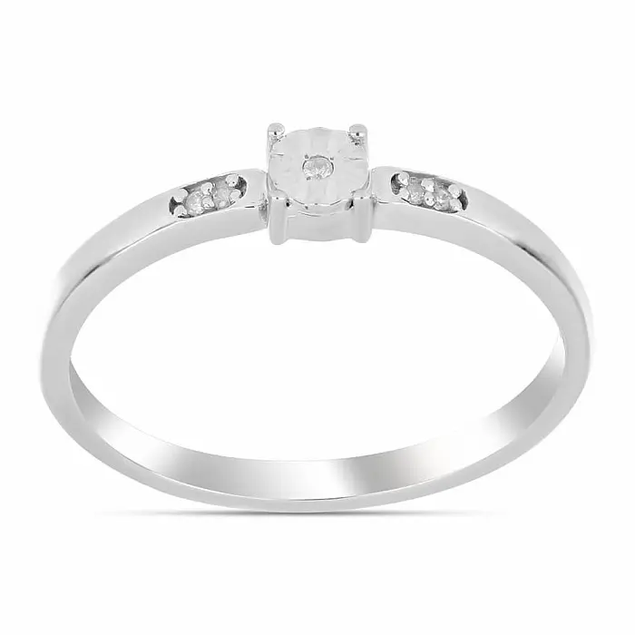 Prsten stříbrný s broušeným diamantem Ag 925 016282 DIA