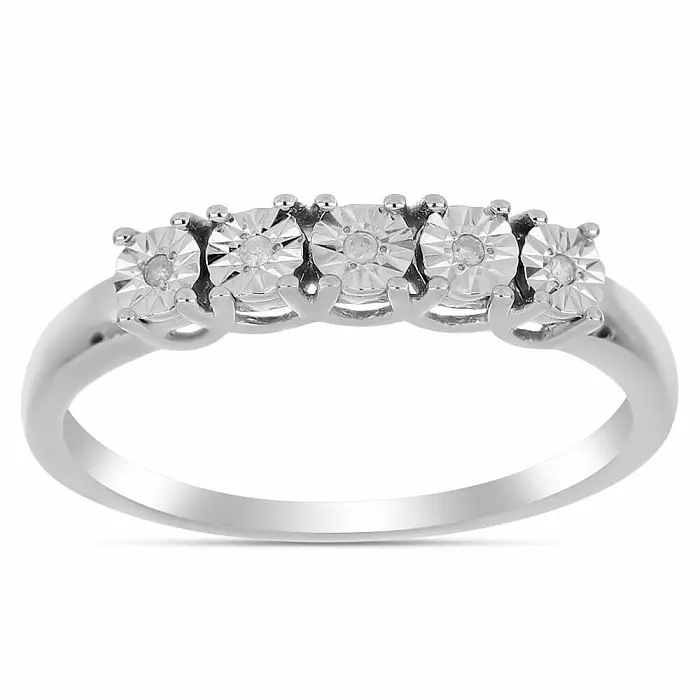 Prsten stříbrný s broušeným diamantem Ag 925 017351 DIA