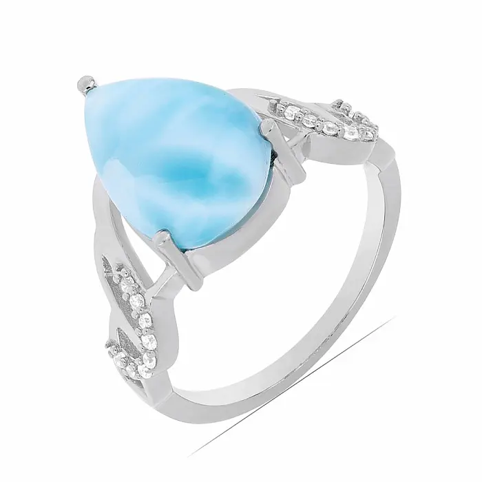 Larimar prsten stříbro Ag 925 VR049758