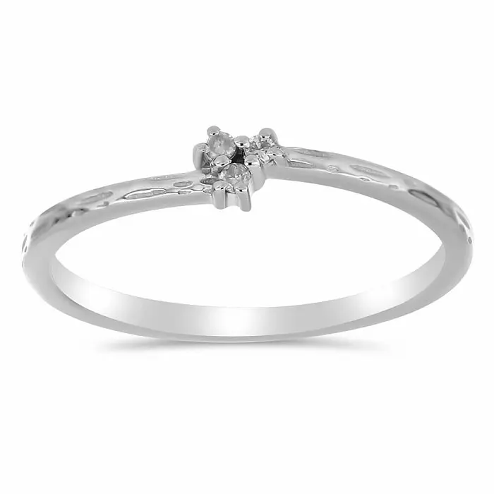 Prsten stříbrný s broušeným diamantem Ag 925 050206 DIA