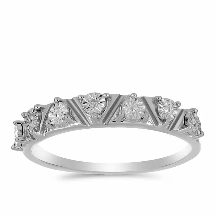 Prsten stříbrný s broušeným diamantem Ag 925 058795 DIA