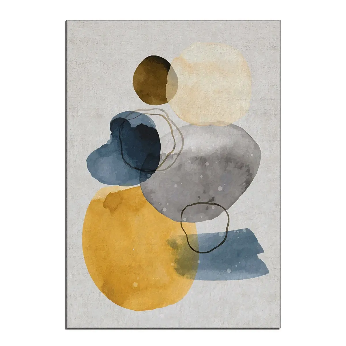 Kusový koberec, syntetický, střední vlas, protiskluzový, šedý, 160 x 230 cm