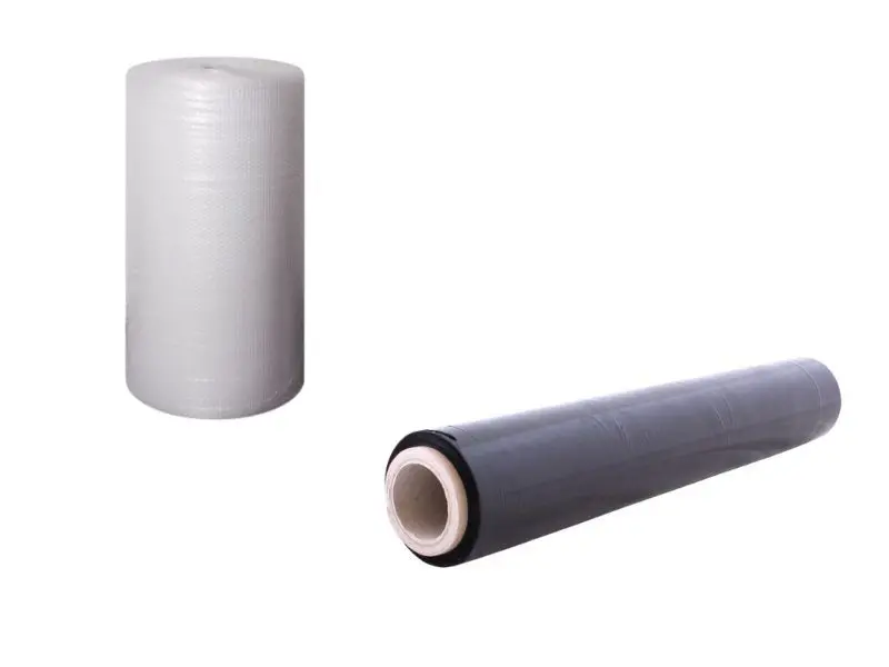 Set bublinková fólie 100cm + černá stretch fólie