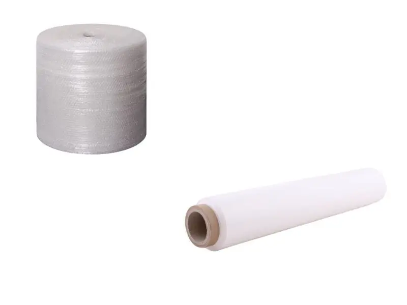 Set bublinková fólie 50cm + bílá stretch fólie