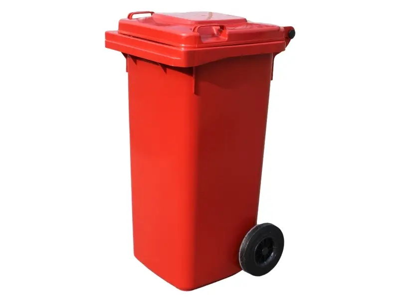 TAVOBAL plastová popelnice 120 l, červená