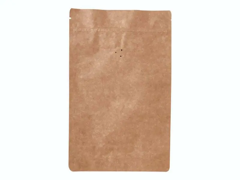 Doypack sáček s ventilem, 180*290 mm, 500 g, KRAFT/AL/PE - 10 ks